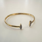 Gold Filled Cuff w/ CZ Stones